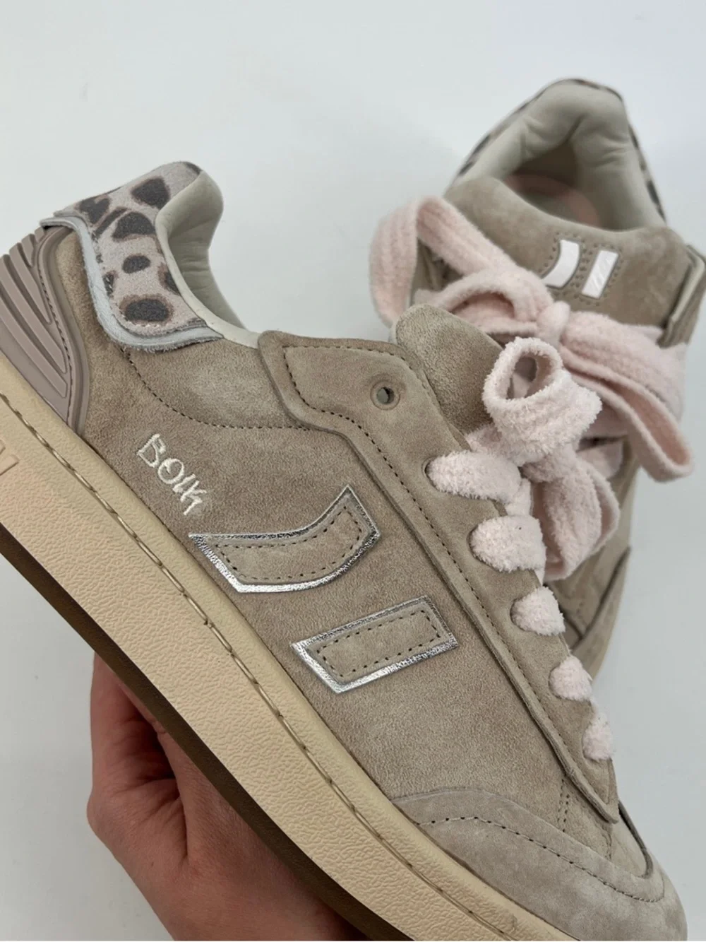 Coolway Bolk Sand Cream Suede Lace Up Chunky Streetwear Sneakers Women's 9